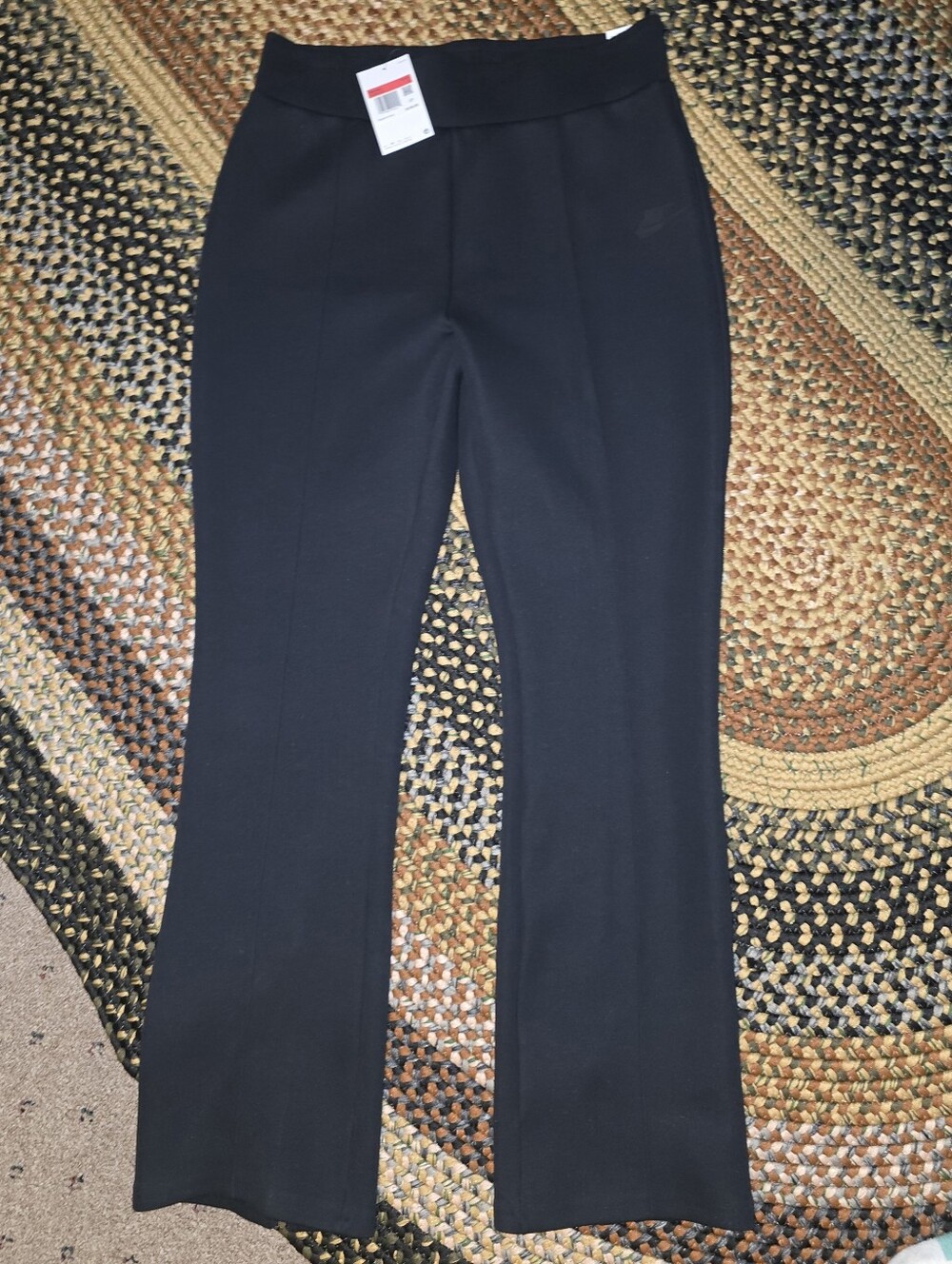 NIKE Black Women's Pants High-Waist Slim Fit #CAP4 - Picture 2 of 11